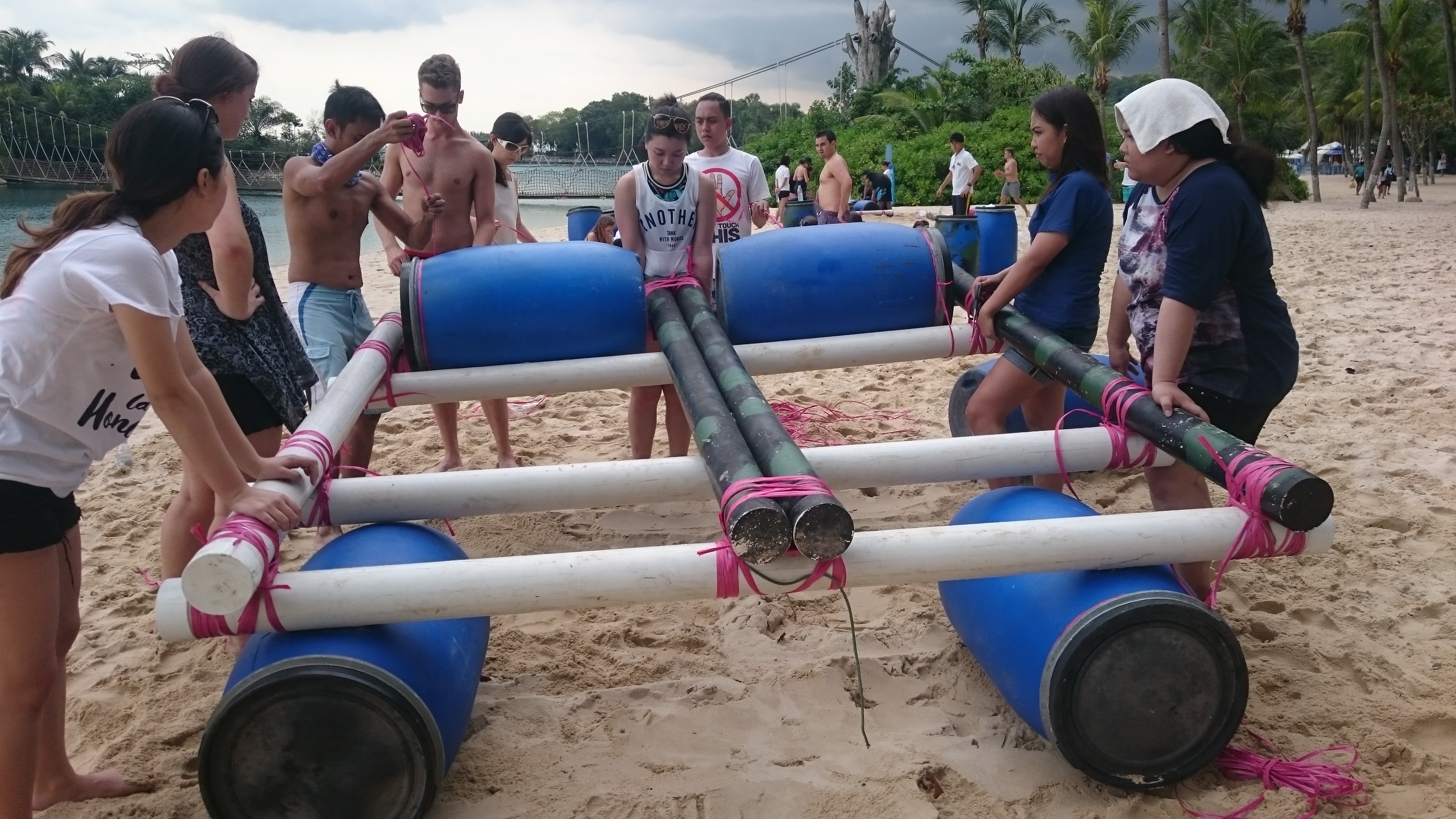 rafting team building activity