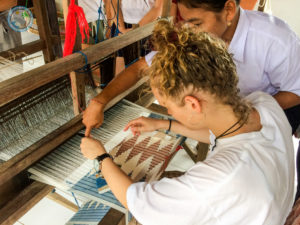 hands-on at weaving