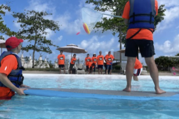 water sports team building activities in bintan