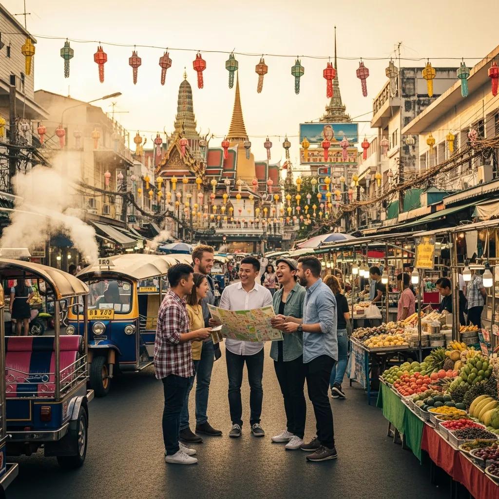 Scenic view of a popular team-building destination, showcasing cultural elements and inviting atmosphere